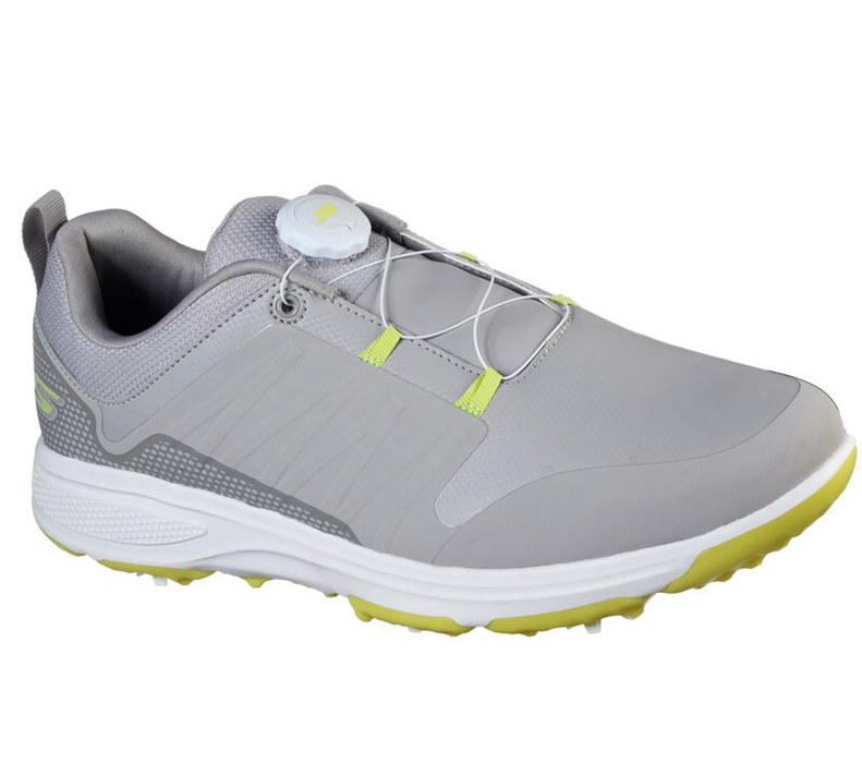 Skechers Herr Grå/Ljus Gröna Sneakers - Go Golf Torque - Twist - Sverige (NOHBU-7689)
